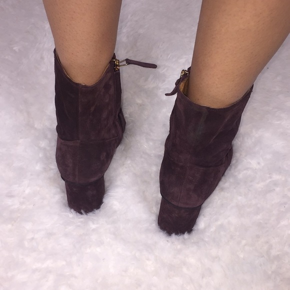 Whistles Ambrose Square Toe Loafer Boot burgundy